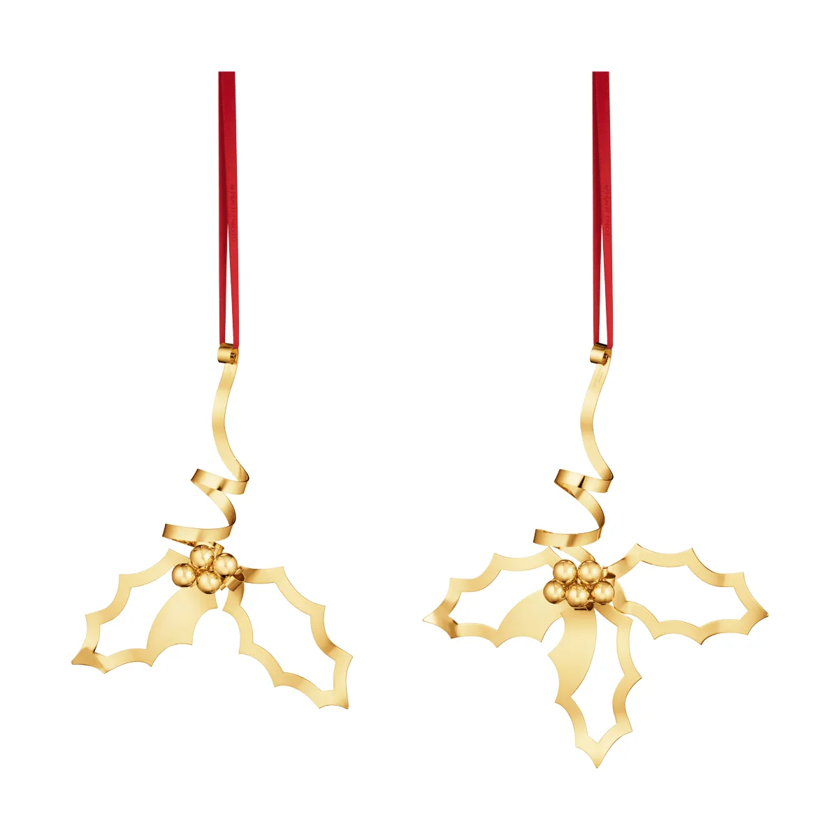 2026 års julepynt for bordet, Gull, 2 deler Georg Jensen