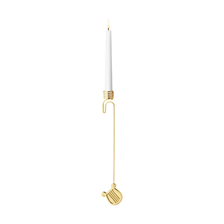 2026 års lysestake - Harpe, gull - Georg Jensen