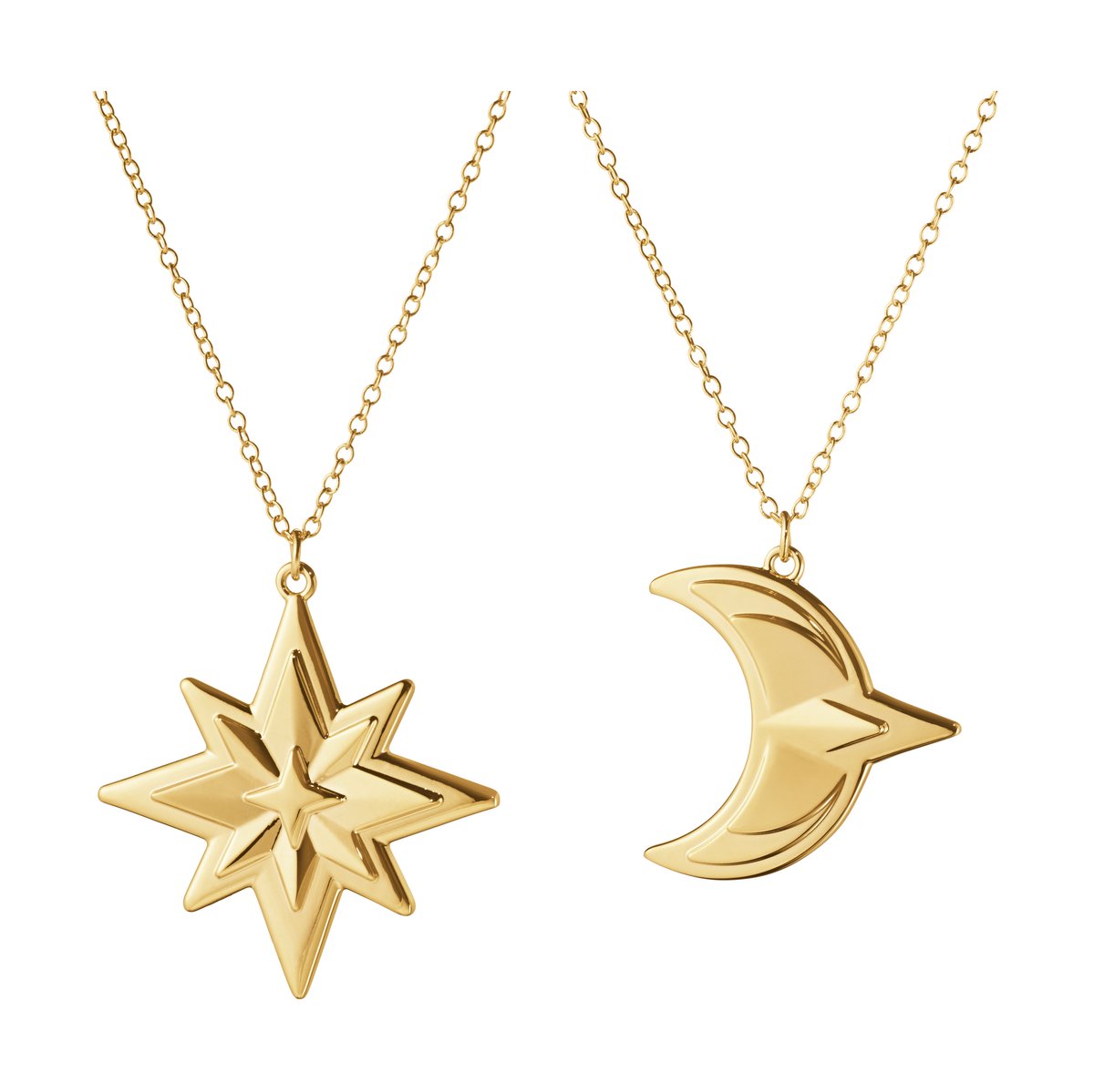 Georg Jensen Årets Juleanheng 2024, 2 stk Gullbelagt