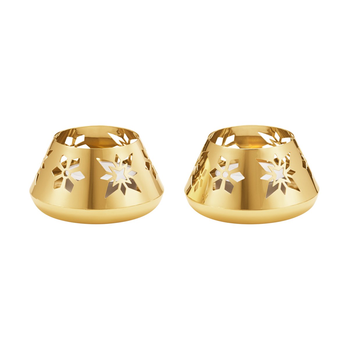 CC24 TEA LIGHT 2PCS 18KT GOLD PLATED SS