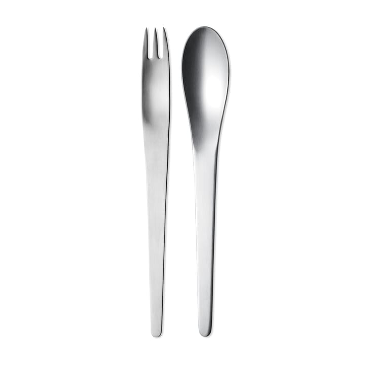 Arne Jacobsen serveringsbestikk, 2 deler Georg Jensen