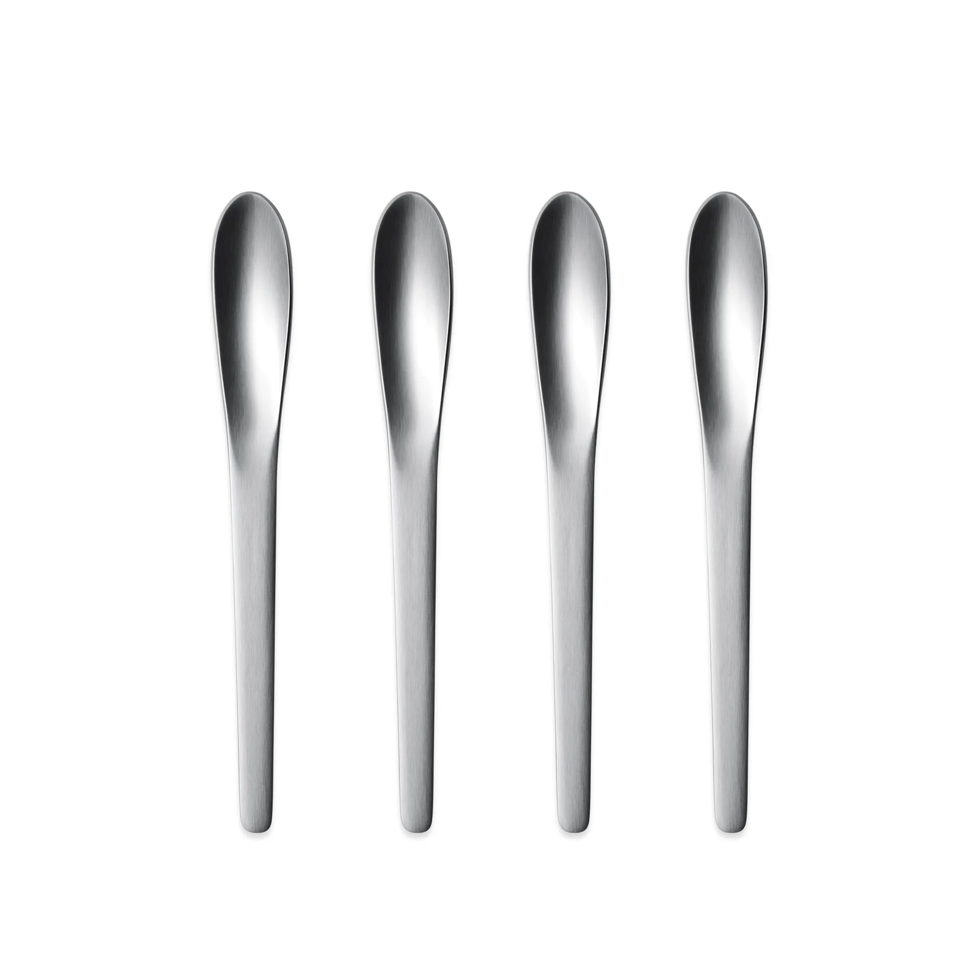 Arne Jacobsen te- og kaffeskje, 4-stk. Georg Jensen