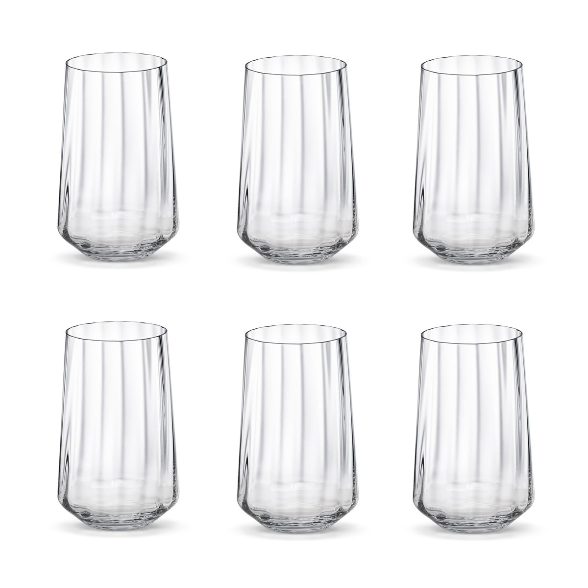 Georg Jensen Bernadotte drikkeglass høyt 38 cl 6-stk. Krystallinsk