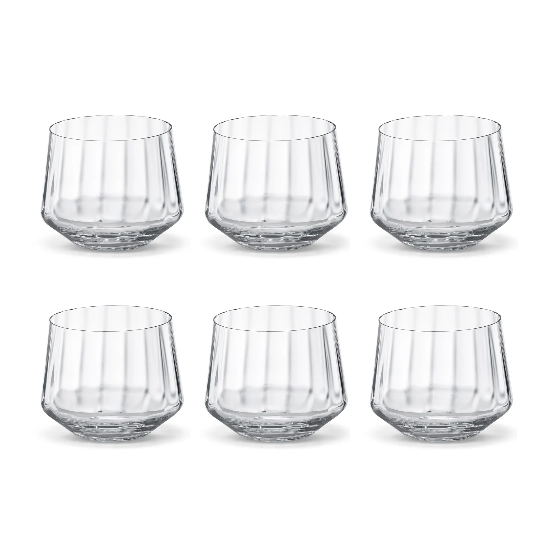 Bernadotte drikkeglass lavt 25 cl 6-stk., Krystallinsk Georg Jensen