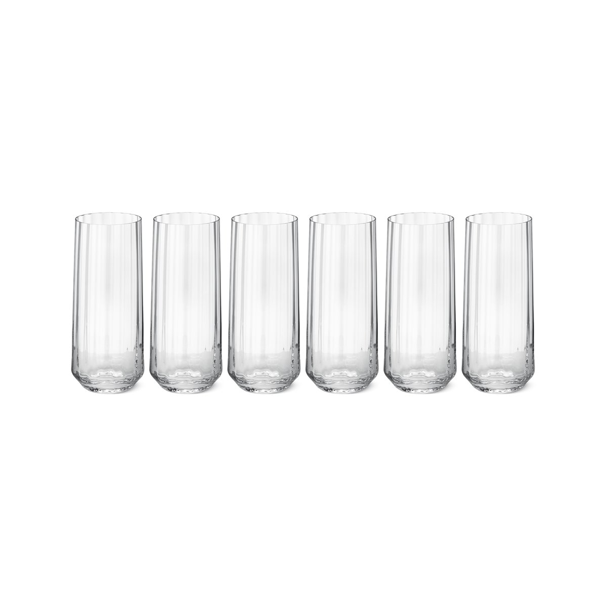 Georg Jensen - Bernadotte Highballglas Set of 6 - Drikkeglass - Sigvard Bernadotte - Gjennomsiktig