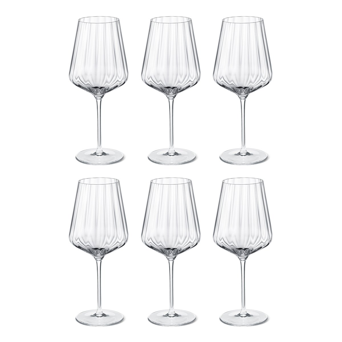 Georg Jensen - Bernadotte hvitvinsglass 6 stk