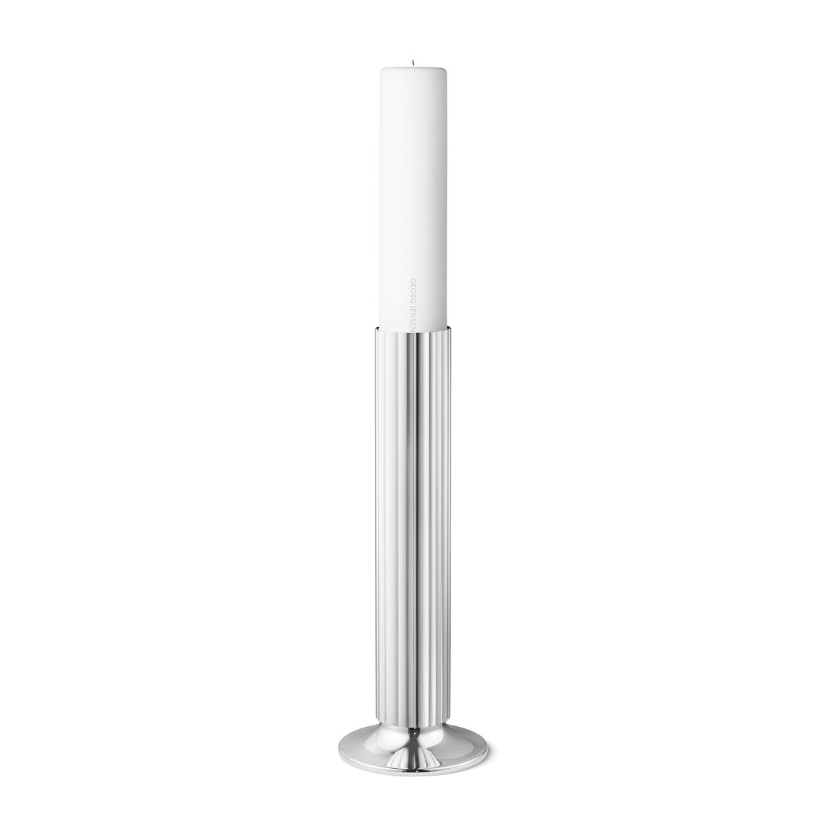 Bernadotte gulvlysestake, rustfritt stål 40cm