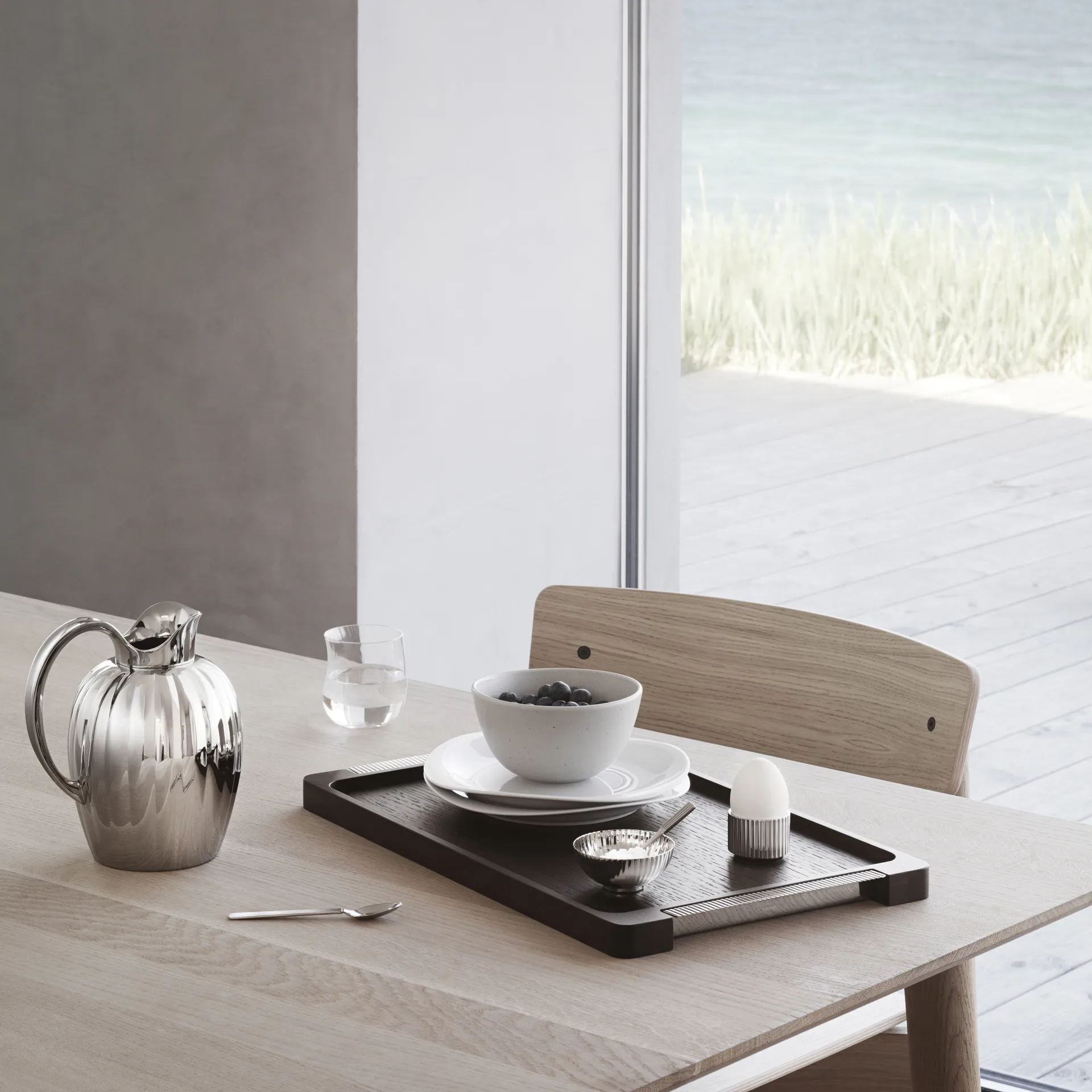 Bernadotte karaffel 1,6 L, Rustfritt stål Georg Jensen