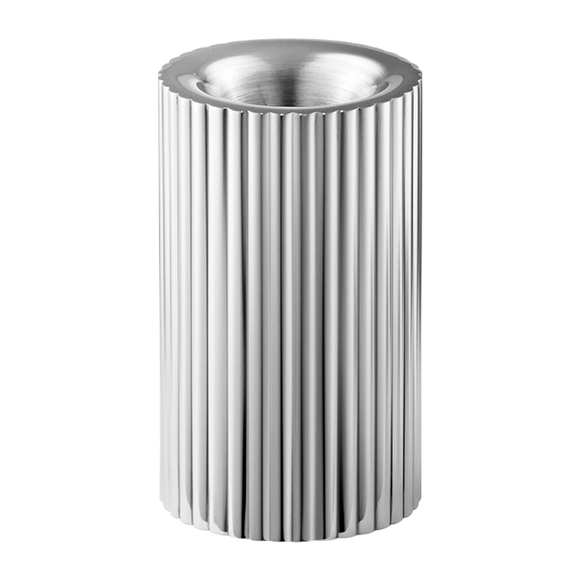 Bernadotte lysestake 8 cm, Rustfritt stål Georg Jensen