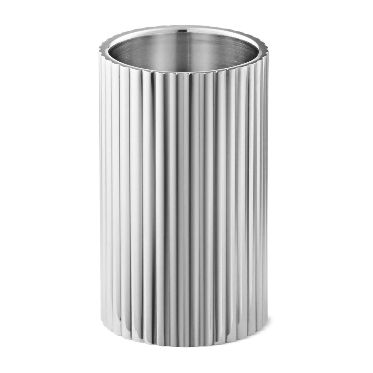 Bernadotte lysestake 8 cm, Rustfritt stål Georg Jensen