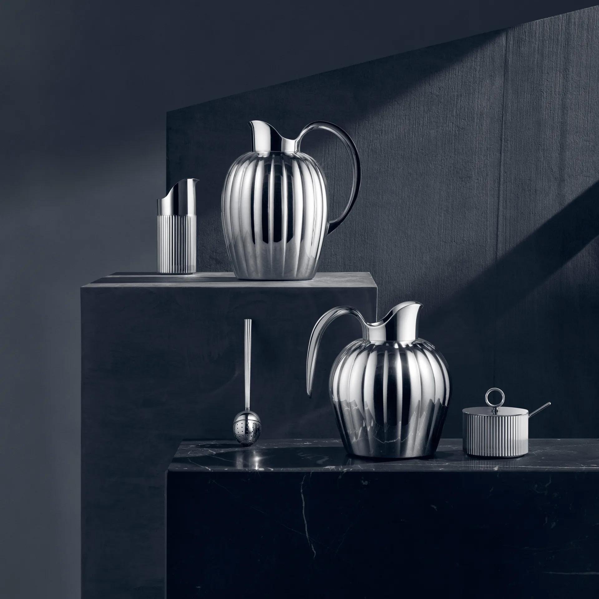 Bernadotte termokanne pushlokk, 0,8 L Georg Jensen