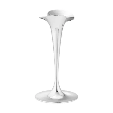 Bloom lysestaker for kronelys - Rustfritt stål, små, 2‑pakning - Georg Jensen