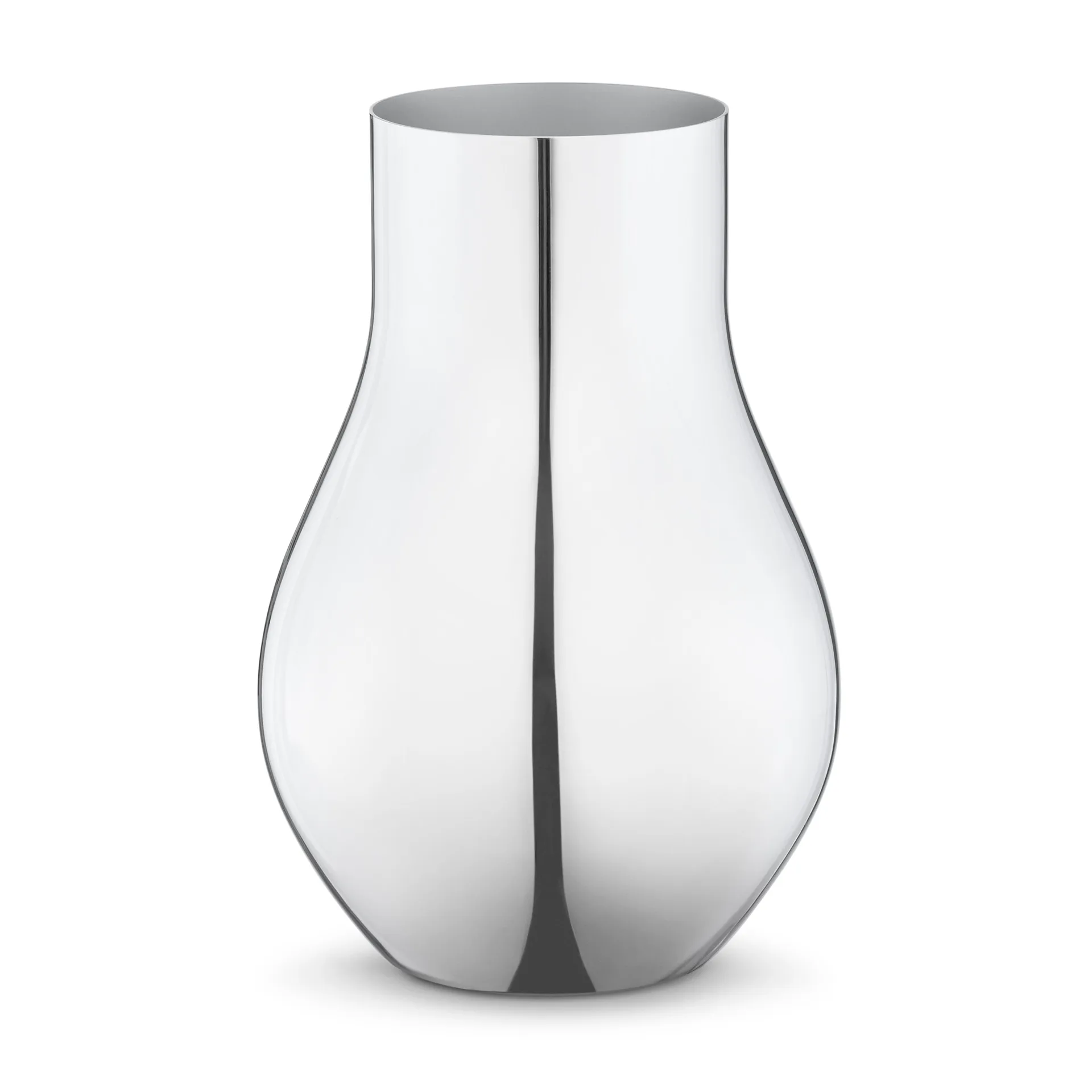 Cafu vase rustfritt stål, liten, 21,6 cm Georg Jensen