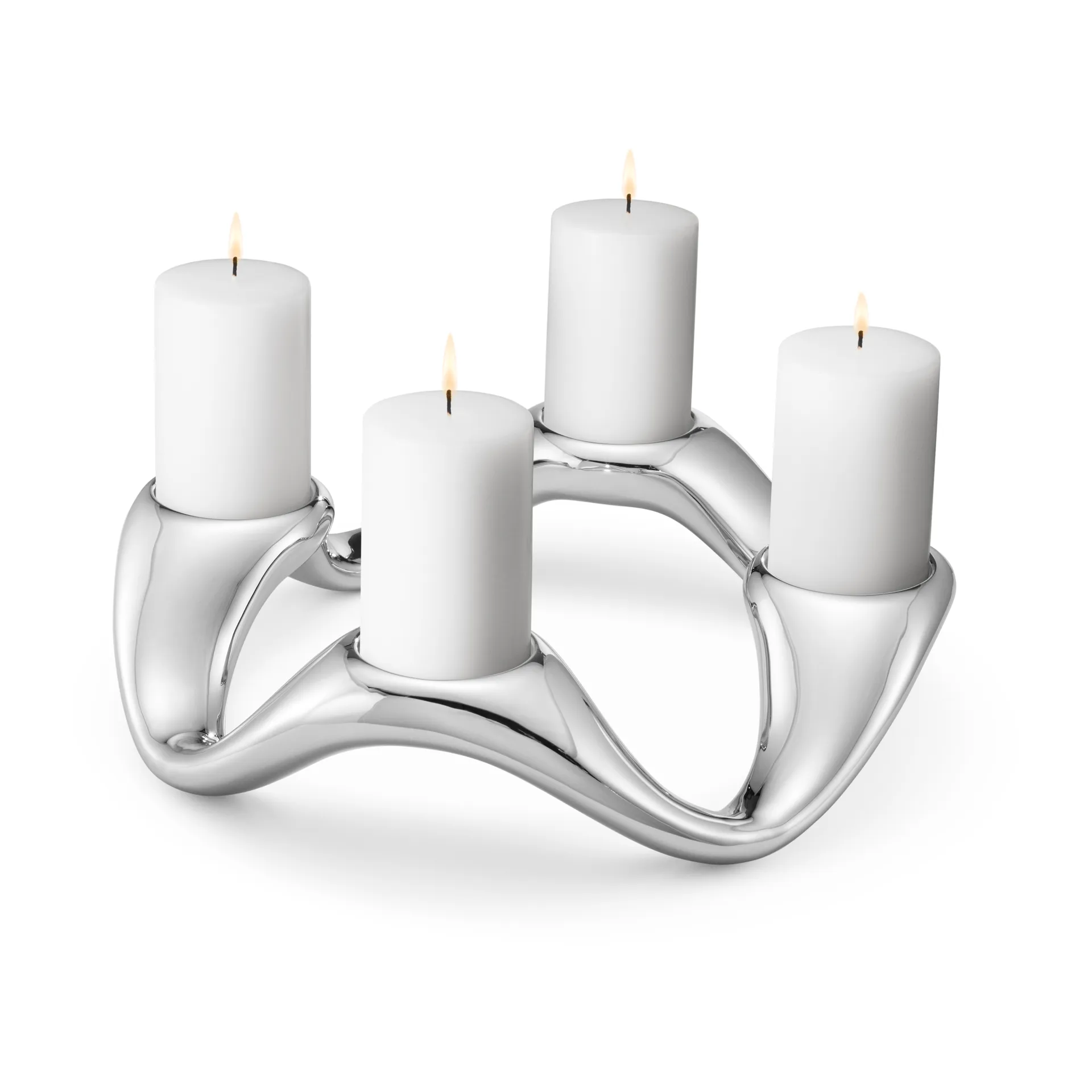 Cobra lysestake Ø 33 cm, Rustfritt stål Georg Jensen