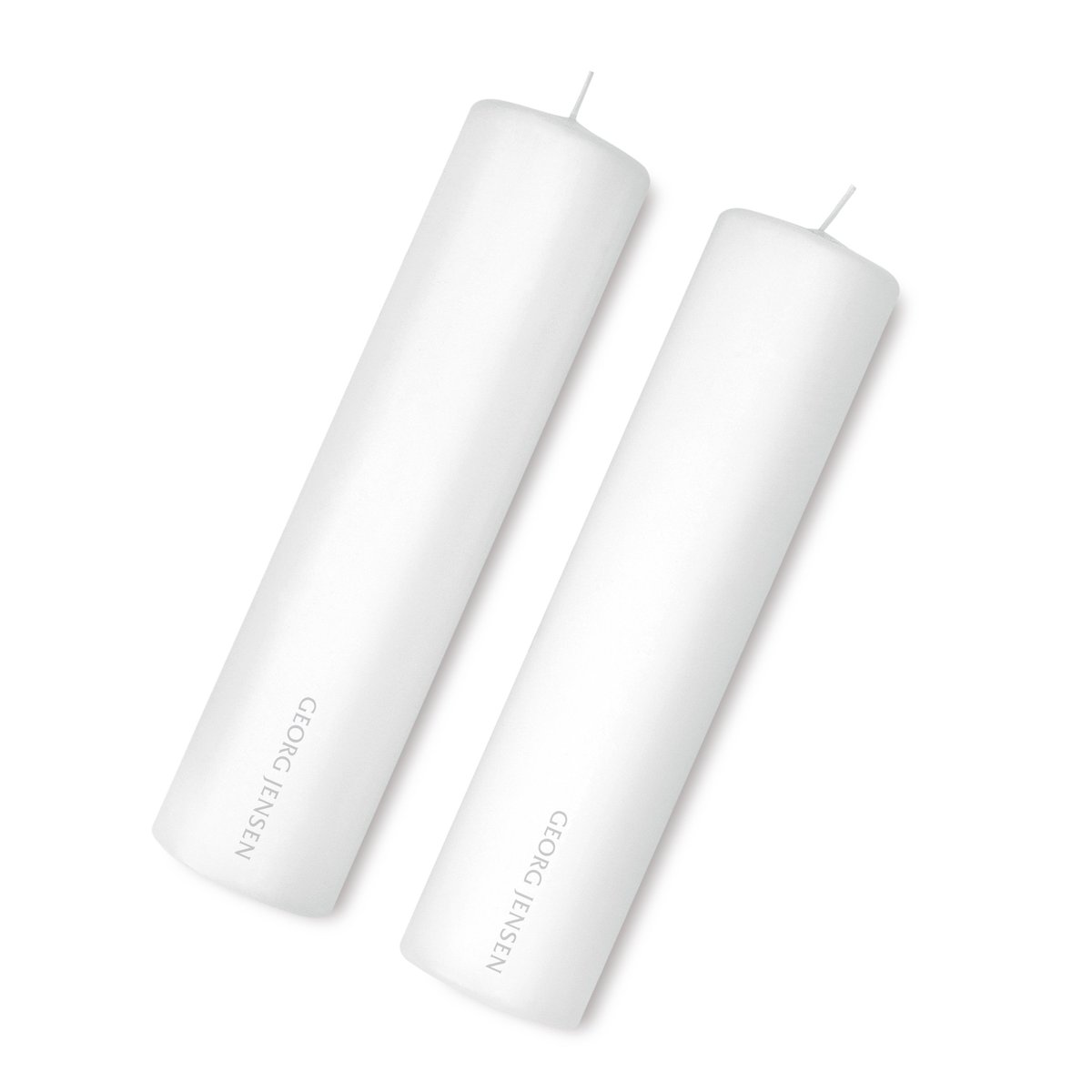 Georg Jensen - Kubbelys 6x25 cm 2 stk hvit