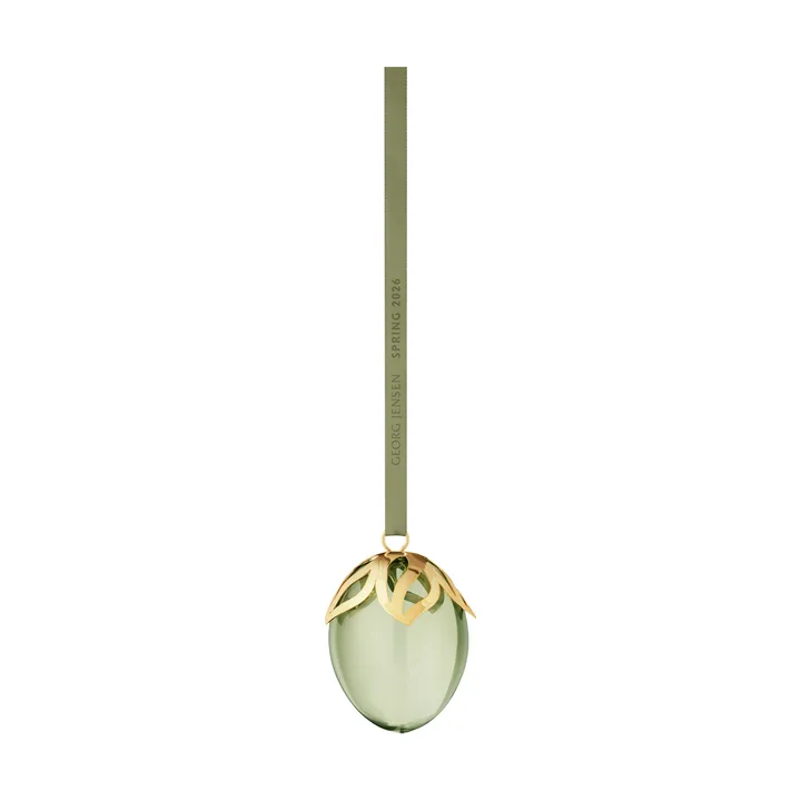 Georg Jensen påskeegg anheng - Grønn-18 K gullbelagt, 2026 - Georg Jensen