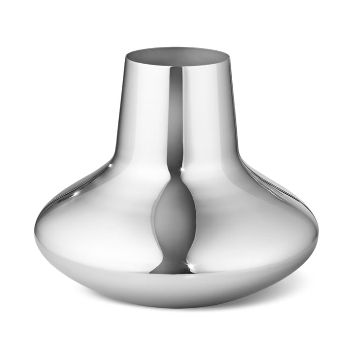 Henning Koppel vase rustfritt stål, Medium, 18,5 cm Georg Jensen