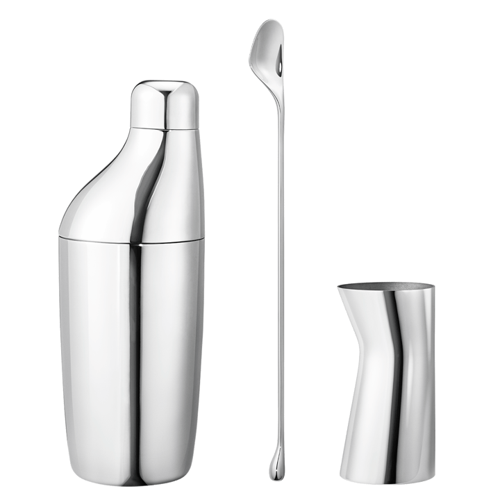 Himmelsett shaker Barskje Måleglass, Rustfritt stål Georg Jensen