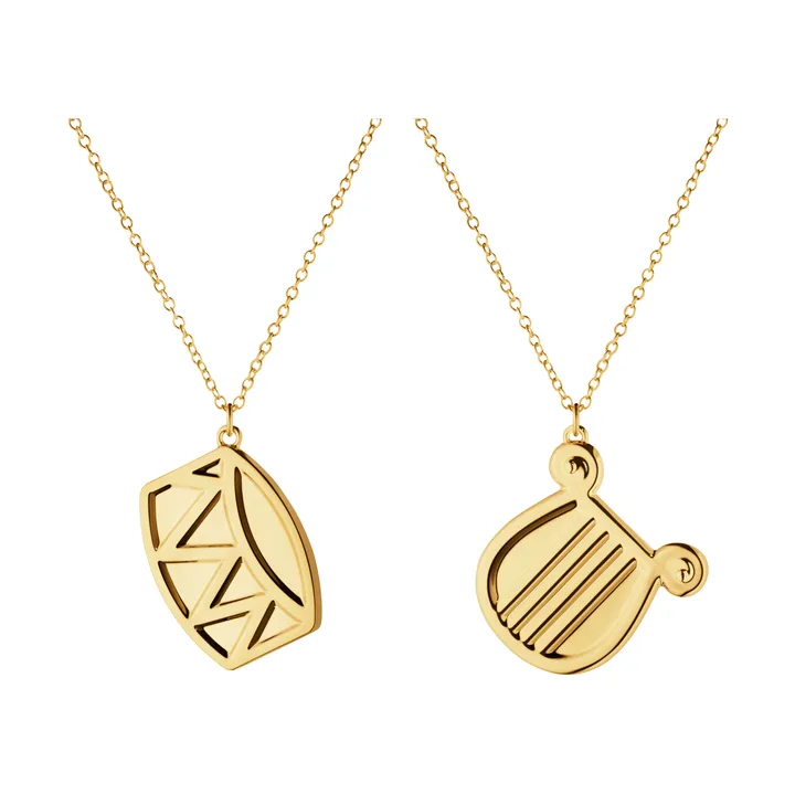 julepyntsett for 2026 - Gullbelagt sinklegering - Georg Jensen