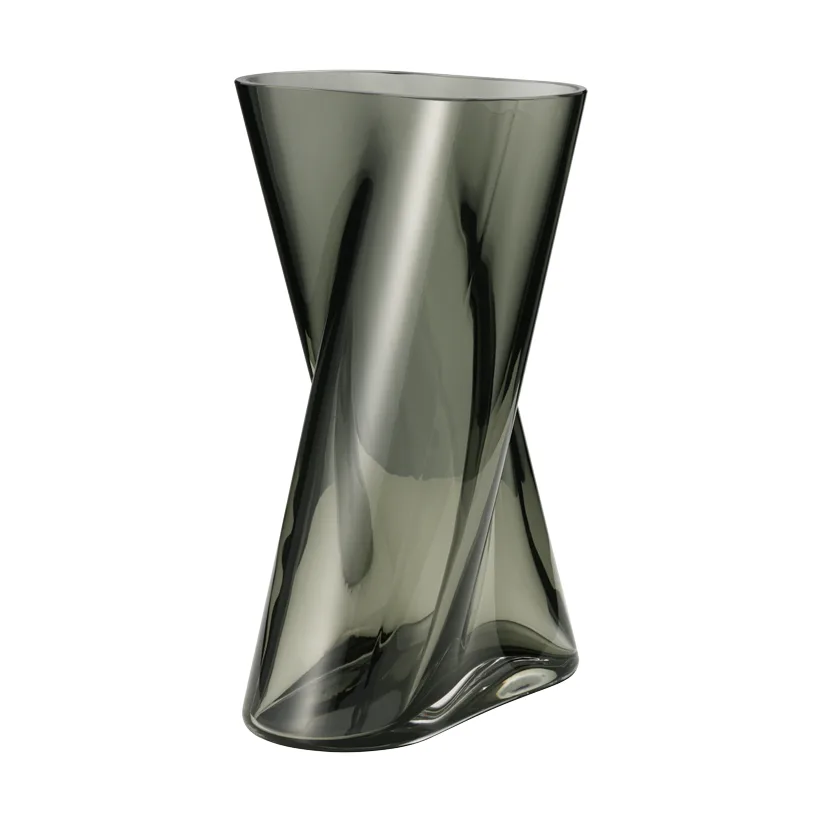 Lituus glassvase, Grå, stor Georg Jensen