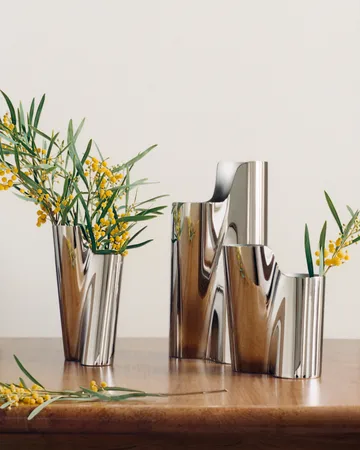 Lituus vase - Rustfritt stål, liten - Georg Jensen