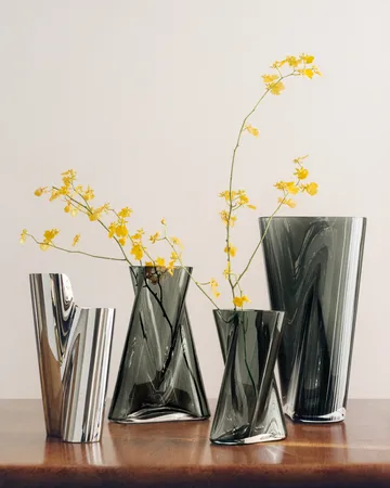 Lituus vase - Rustfritt stål, liten - Georg Jensen