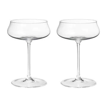 Sky cocktailglass coupe 25 cl 2-pakning - Klar - Georg Jensen