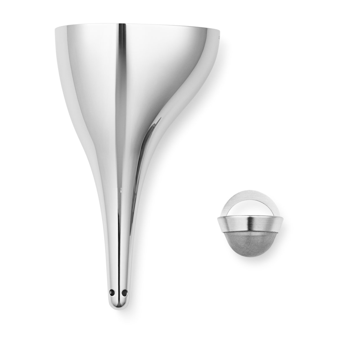Georg Jensen - Sky Wine Aerating Funnel With Filter , Wine Decanter - Vinkarafler og dekantere - Aurélien Barbry