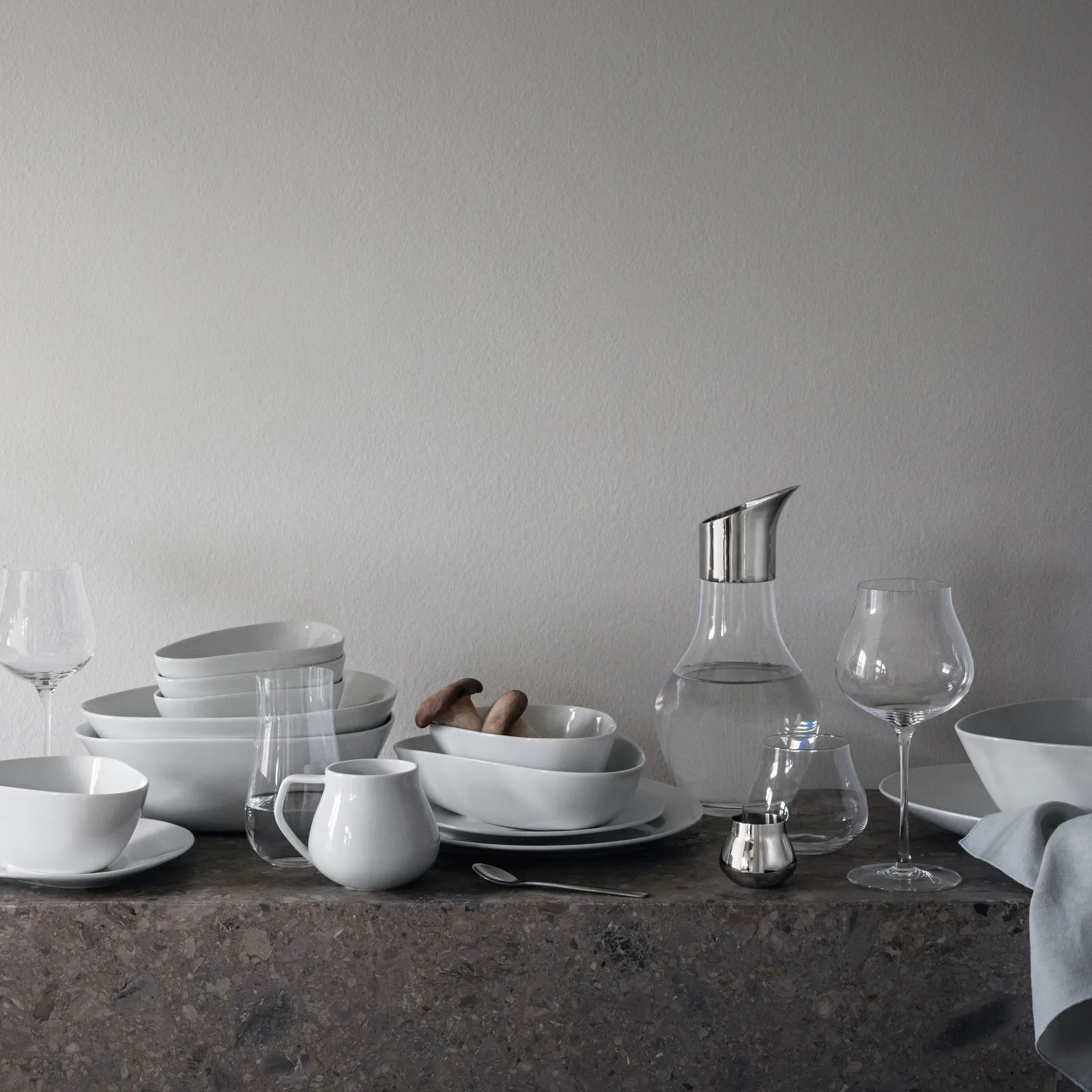 Sky snapsglass 8 cl 2-stk., Rustfritt stål Georg Jensen