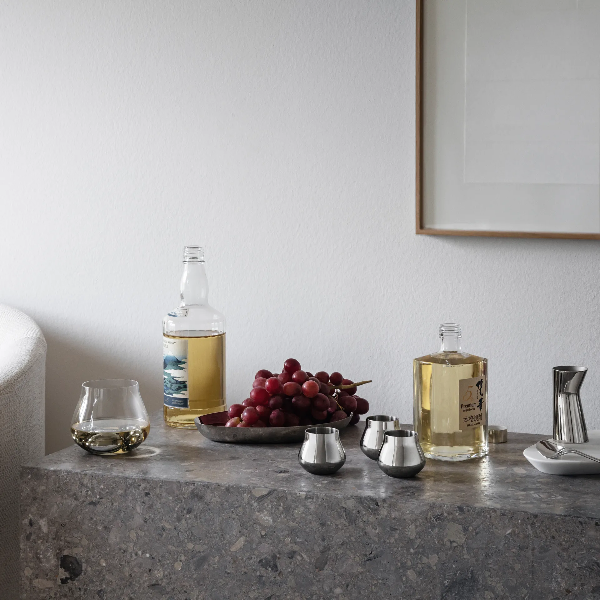 Sky snapsglass 8 cl 2-stk., Rustfritt stål Georg Jensen