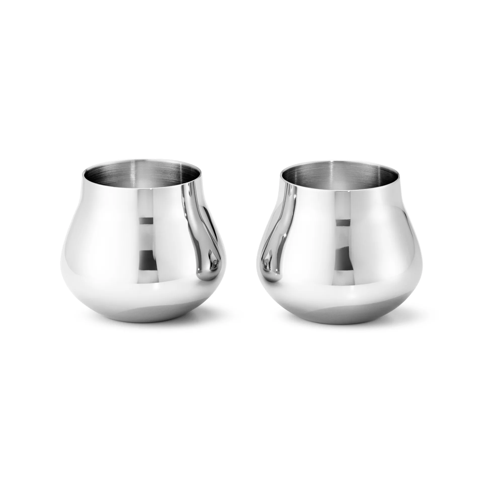 Sky snapsglass 8 cl 2-stk., Rustfritt stål Georg Jensen