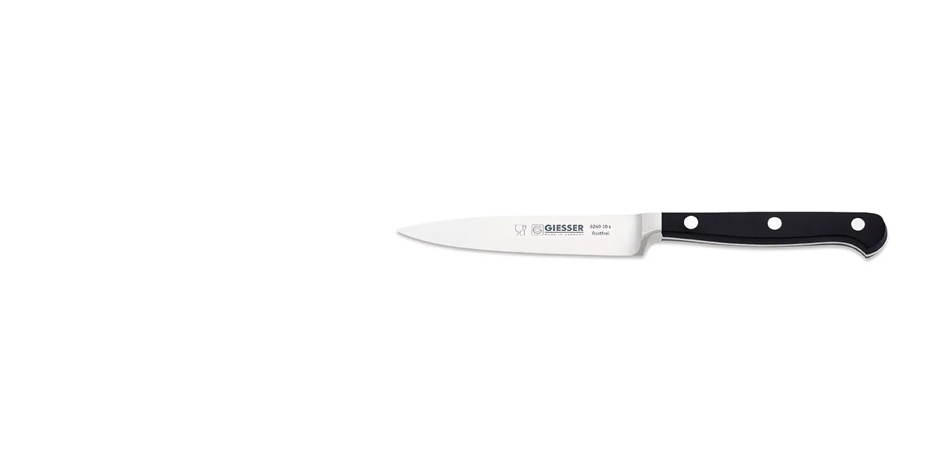 Giesser skallkniv 10 cm, Svart Giesser