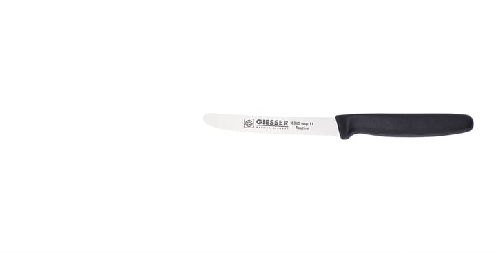 Giesser universalkniv med tagget egg, Svart Giesser
