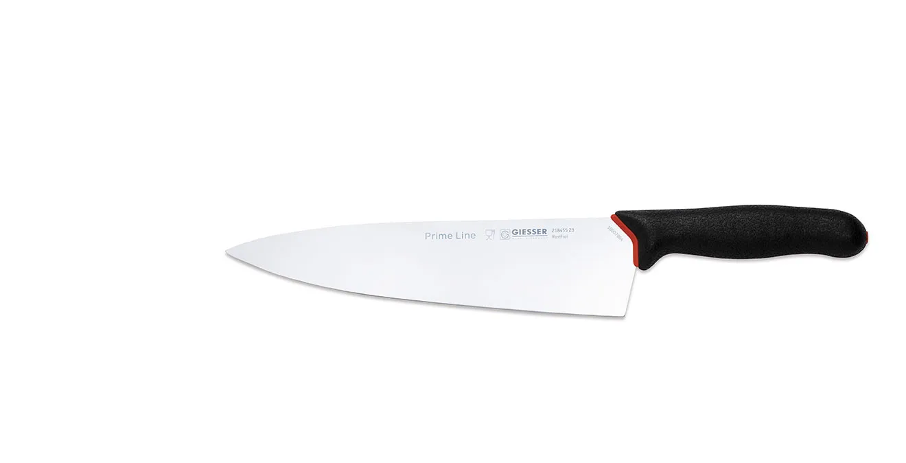 PrimeLine kokkekniv 23 cm, Svart Giesser