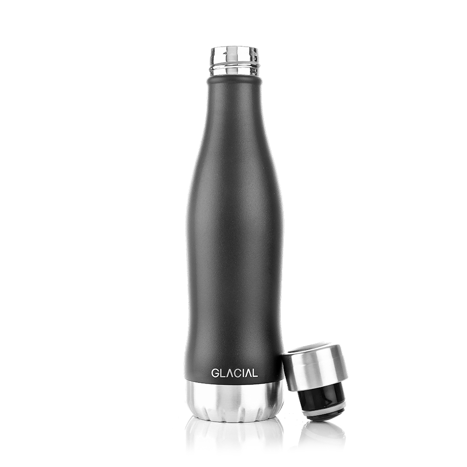 vannflaske 400 ml Matte black