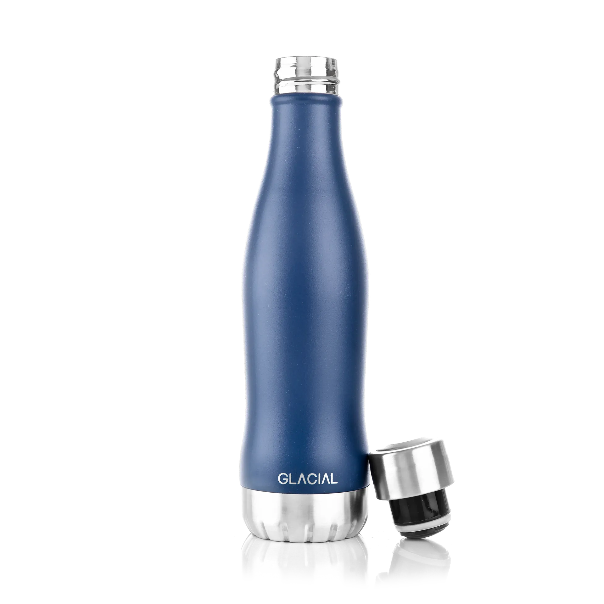 Glacial vannflaske 400 ml, Matte navy Glacial