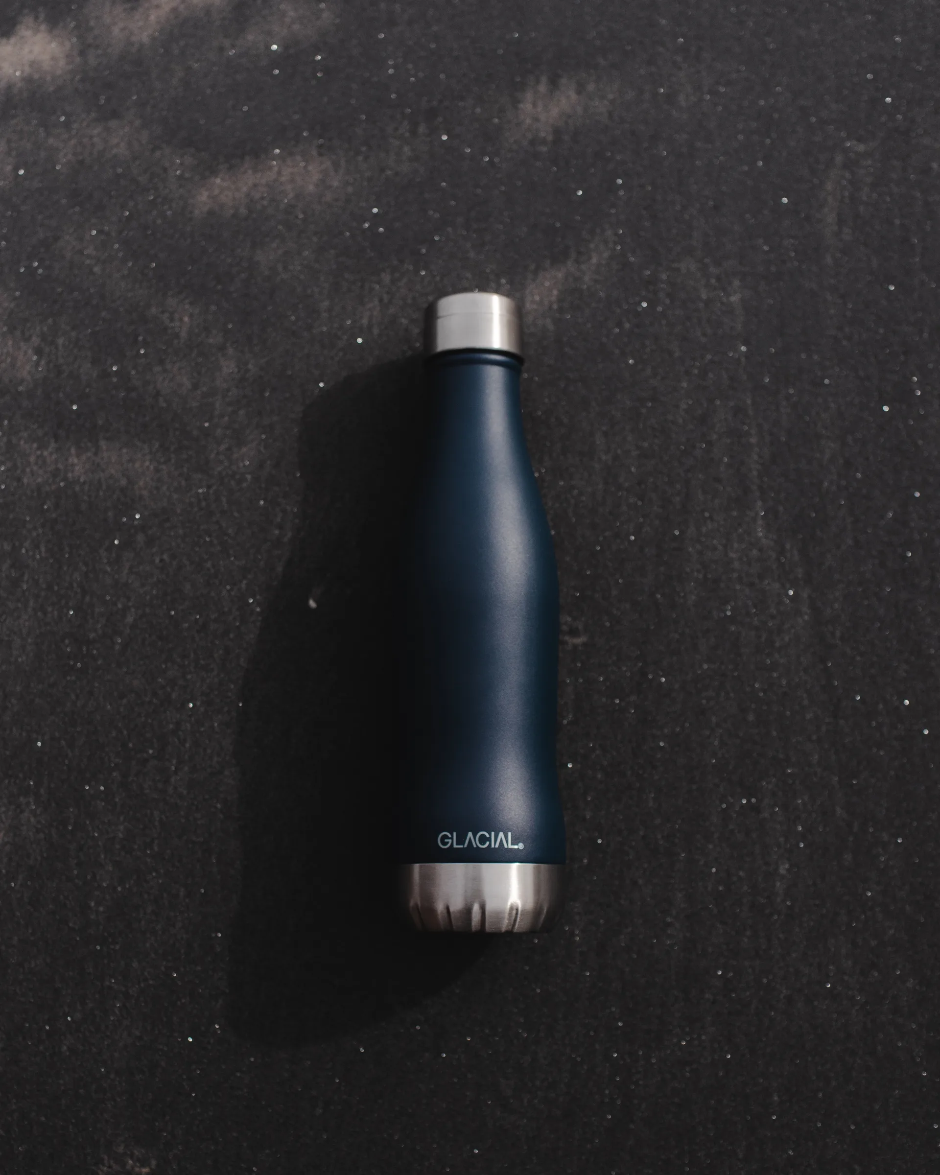 Glacial vannflaske 400 ml, Matte navy Glacial