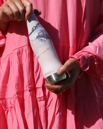 Glacial vannflaske 400 ml - Pink marble - Glacial