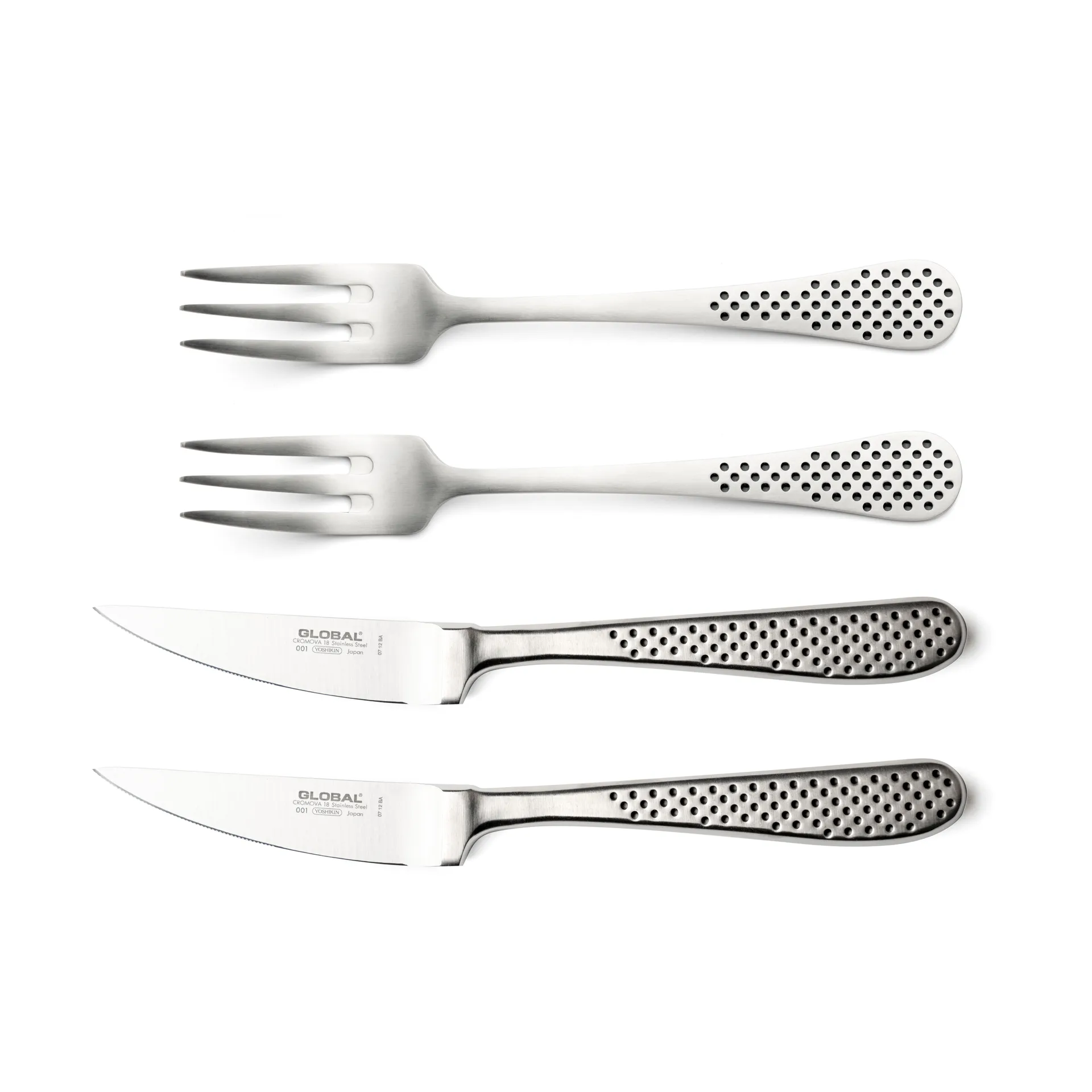 Classic bestikksett, Rustfritt stål, 4 deler Global