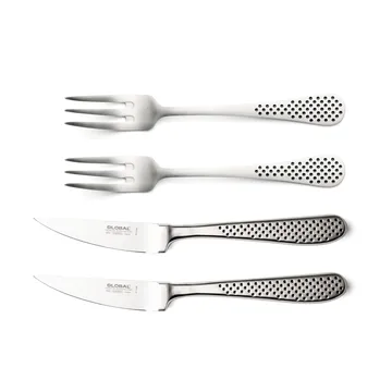 Classic bestikksett - Rustfritt stål, 4 deler - Global