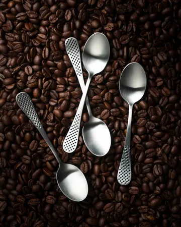 Classic kaffeskje - Rustfritt stål, 12,5 cm, 4-pakning - Global