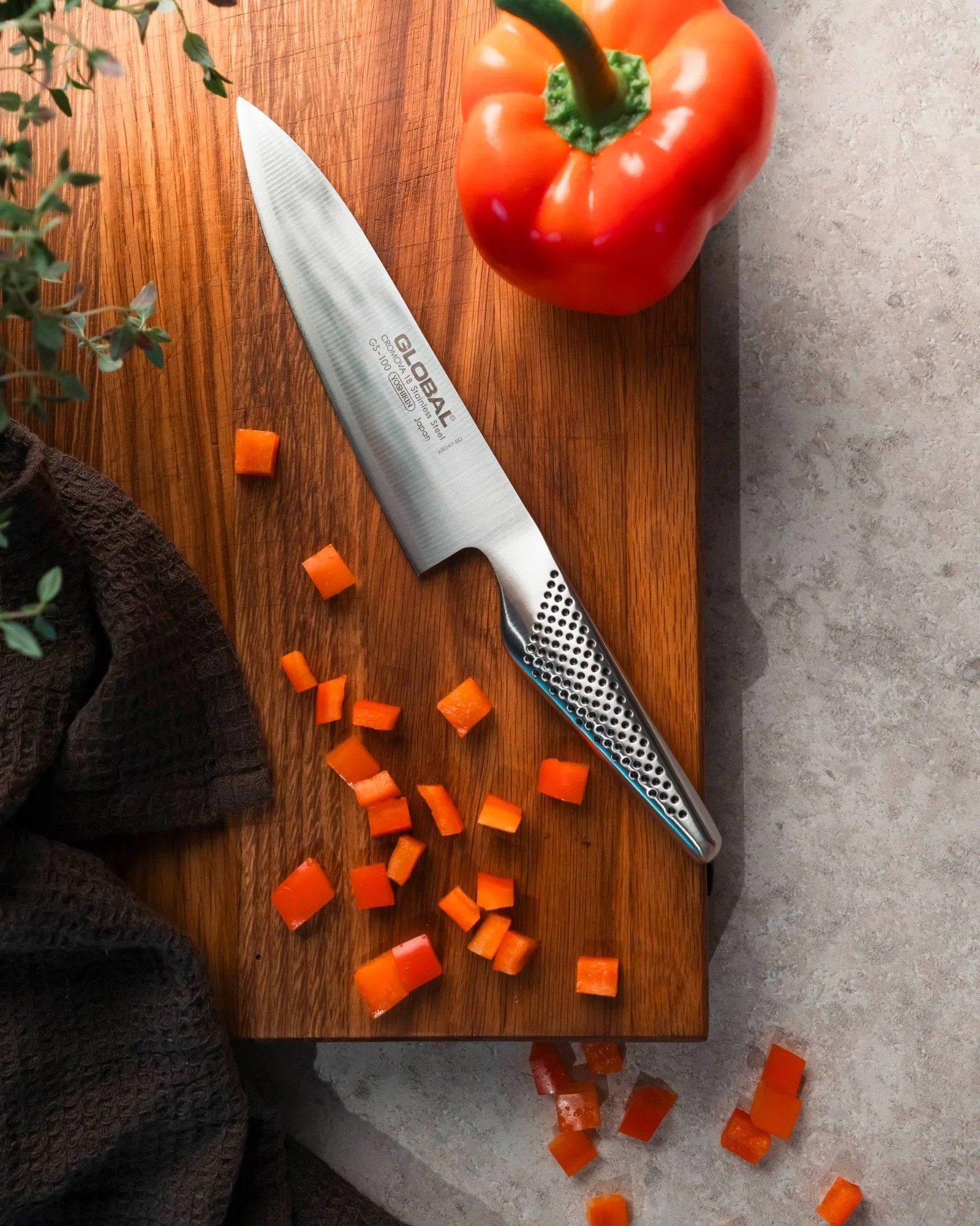 Classic kokkekniv, Rustfritt stål, 16 cm Global