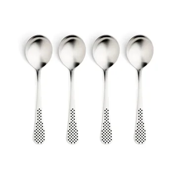 Classic suppesleiv - Rustfritt stål, 18,4 cm, 4-pakning - Global