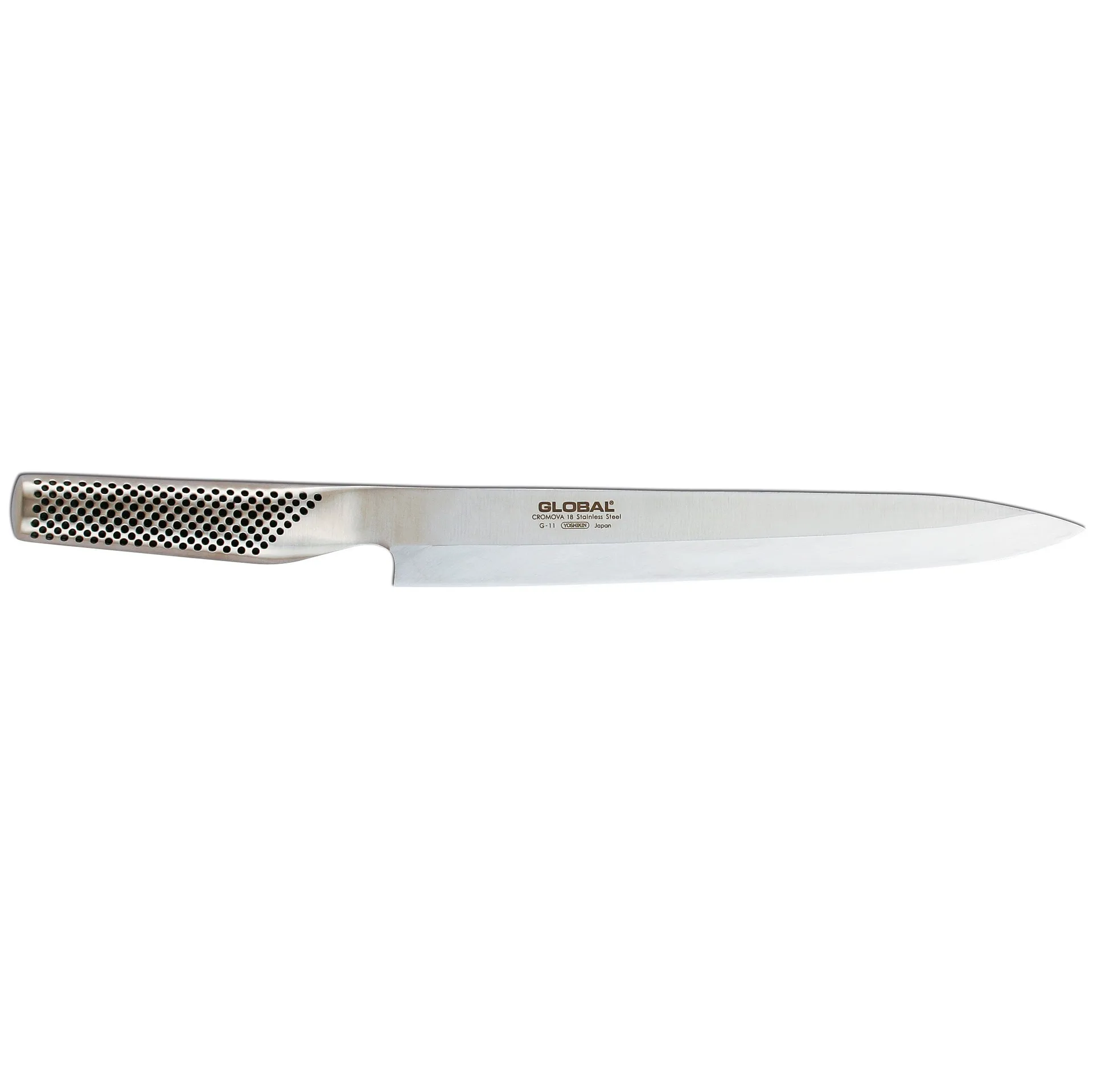 Global G-11 sashimikniv 25 cm spiss, rustfritt stål Global