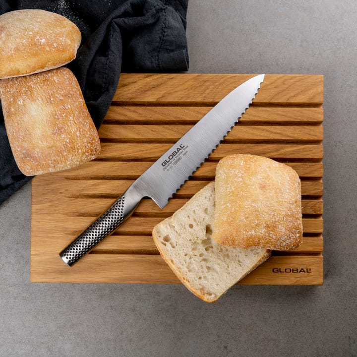 Global G-22R brødkniv 20 cm tagget, rustfritt stål Global