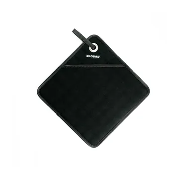 Global G-90101 Grytelapp canvas med lomme 25 x 25 cm - Svart - Global