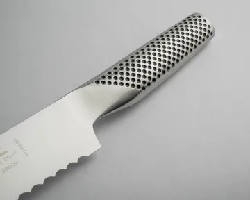 Global G-9R brødkniv 22 cm tagget - rustfritt stål - Global