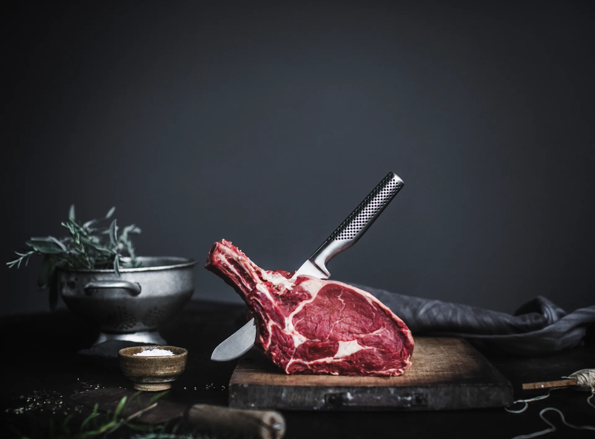 Global GF-27 slaktekniv smidd 16 cm, rustfritt stål Global