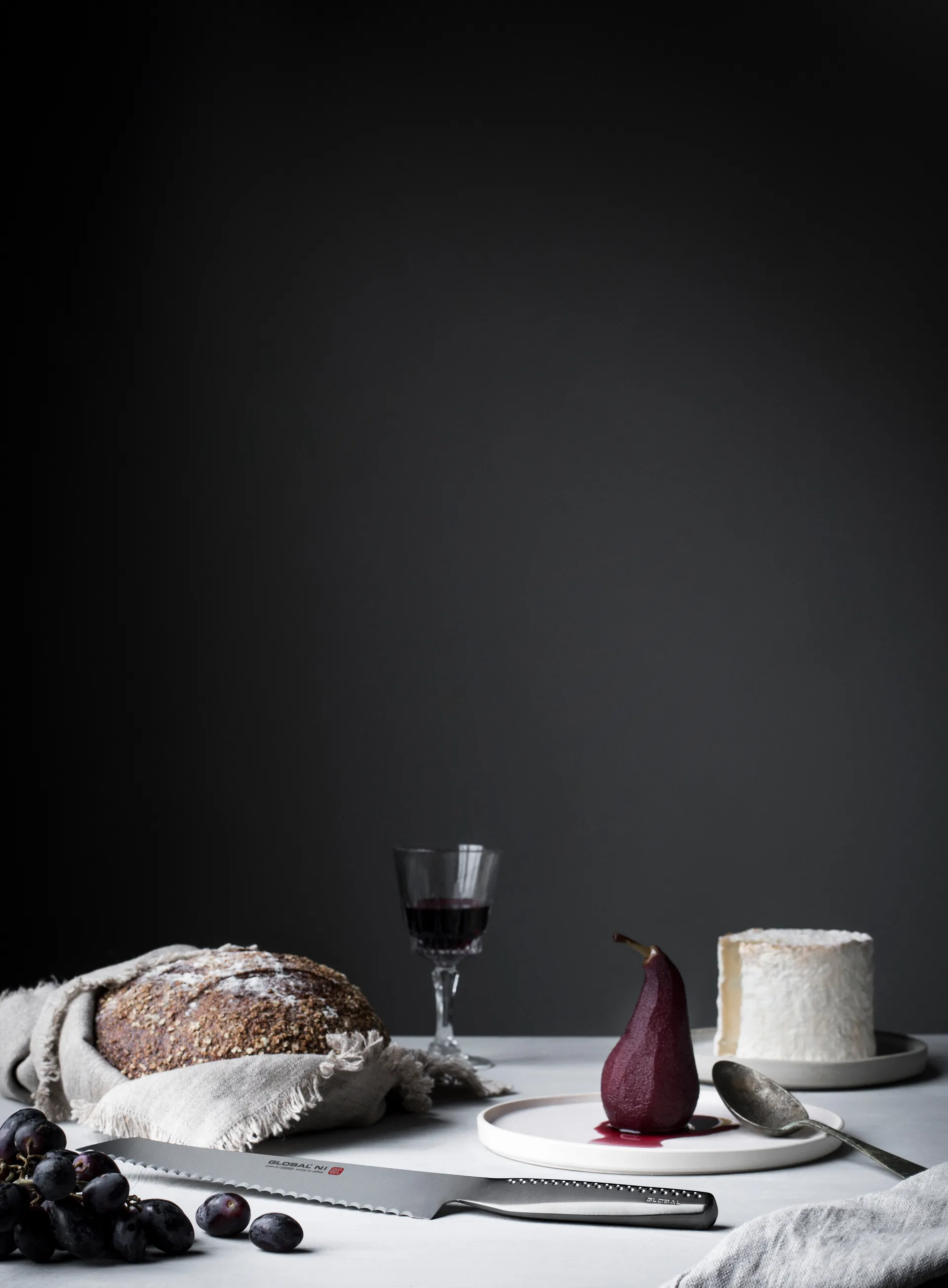 Global GNM-09 brødkniv 21 cm, Rustfritt stål Global