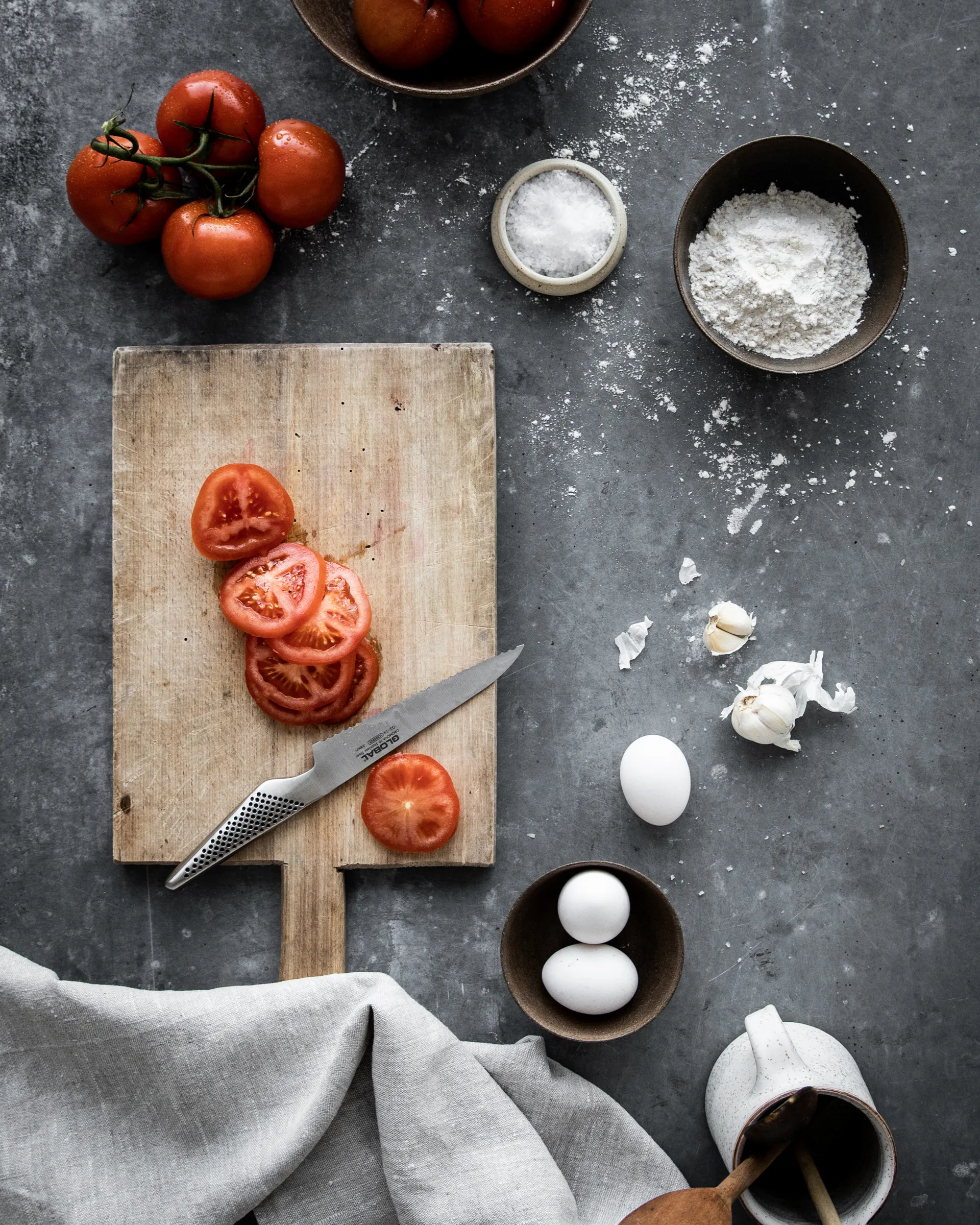 Global GS-14R allkniv 15 cm bølgetagger, rustfritt stål Global